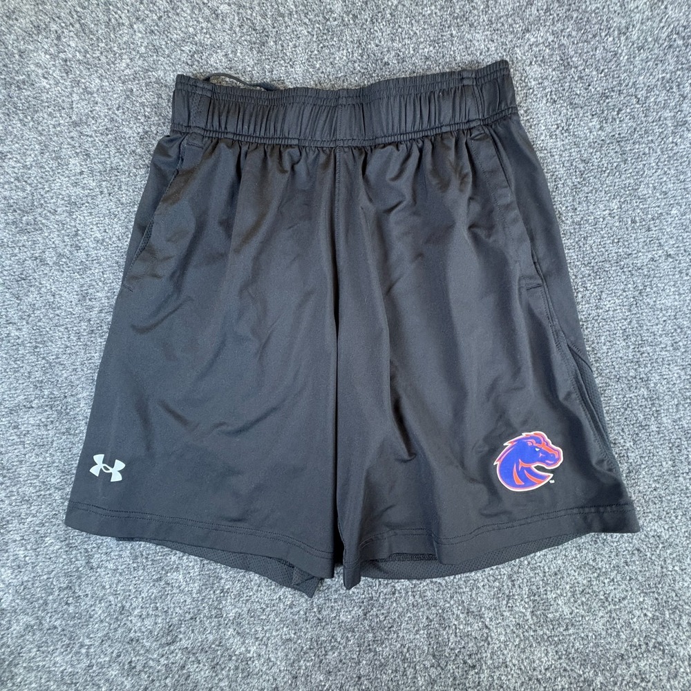 Under Armour Heatgear Boise State Broncos NCAA Shorts Mens 28x8 Black Activewear